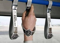 Ads bus belt on handle grip and watch